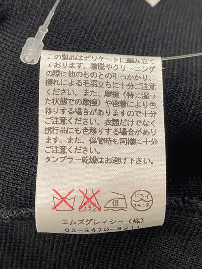 エムズグレイシー 228708 カーディガン 38 ブラック ボレロ ウール フリル IT4JORRAWISW