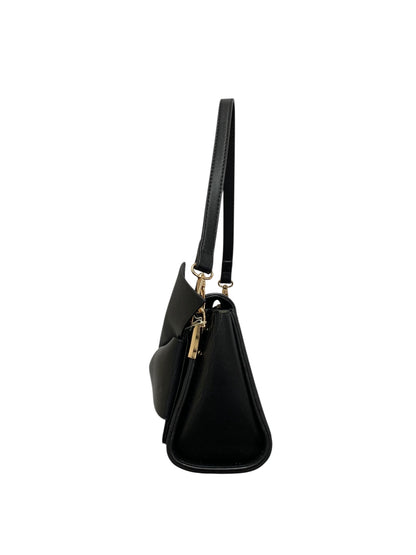 エムズグレイシー 774526 ショルダーバッグ ブラック リボン フェイクレザー ITNKJ66DYPES