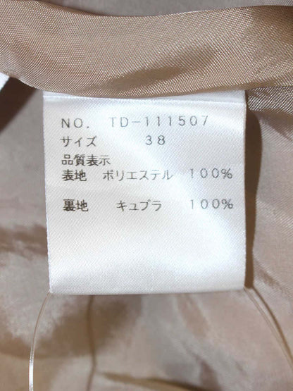 エムズグレイシー 111507 ワンピース 38 ベージュ フラワーモチーフ ステッチ ITNDTA7PNRF0