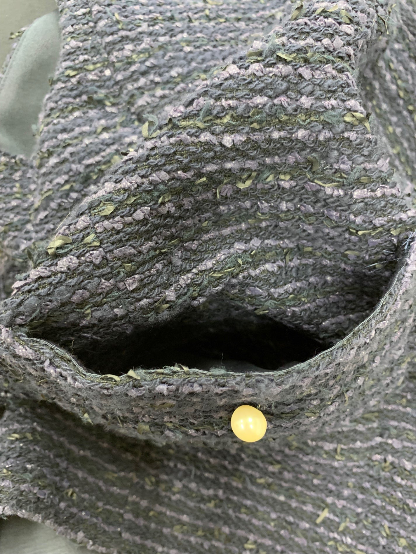 アナイ 102217-10-040-65-360 ジレ ベスト 36 ネイビー ツイード パール IT2A290MDQEK