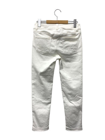 エムズグレイシー バッグポケット刺繍付きスリムデニムパンツ 316606 36 ホワイト ITHCMV3OLO0M