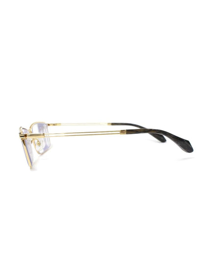 キオヤマト KT-479J メガネ ゴールド/ブラック メタルフレーム フルリム ブローシェイプ ITM206Q8GLQ0