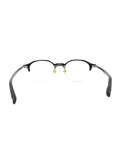 フォーナインズ NPM-60 メガネ ブラック/クリア/シルバー コンビ ウェリントン col.6382 ITWN336FIE7O