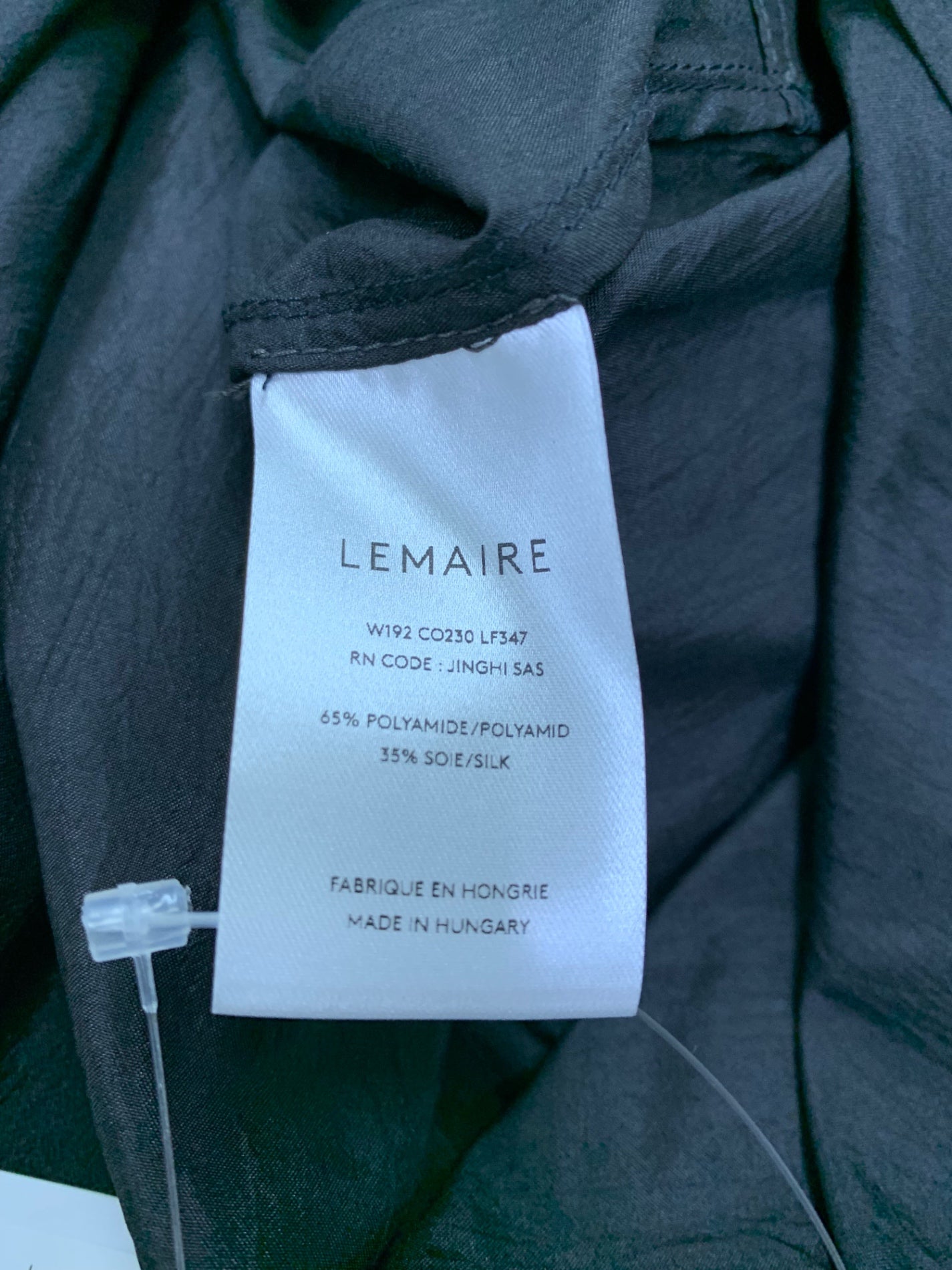 ルメール W192 CO230 LF347 スプリングコート XS ブラック シルク混 ITPGZTG0LYC0 ルメール W192 CO230 LF347 スプリングコート XS ブラック シルク混