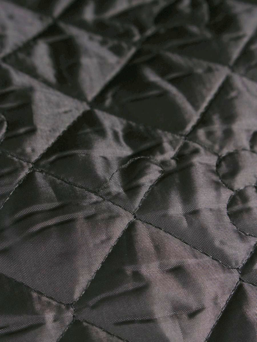 エムズグレイシー カメリアｘリボン柄キルティングフレア 417613 スカート 40 ブラック ITBCMPIOEDDC