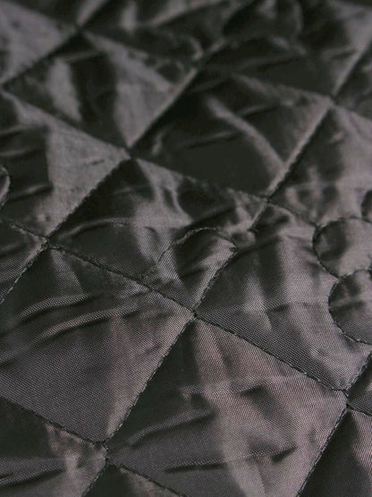 エムズグレイシー カメリアｘリボン柄キルティングフレア 417613 スカート 40 ブラック ITBCMPIOEDDC