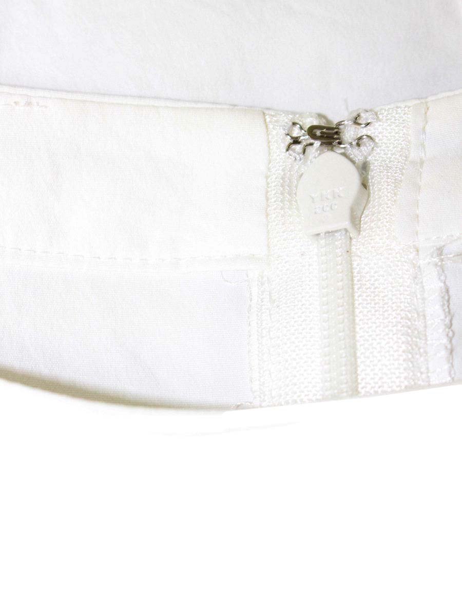 エムズグレイシー 110307 ブラウス 40 ホワイト 袖プリーツ ITBCGEQKMPB6