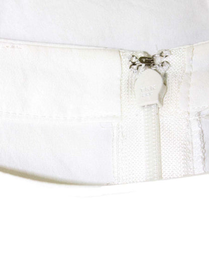 エムズグレイシー 110307 ブラウス 40 ホワイト 袖プリーツ ITBCGEQKMPB6