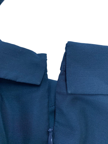 ルネ 5536080 ワンピース 38 ネイビー フロントボタン タックフレア ITBHZKUXJX7C