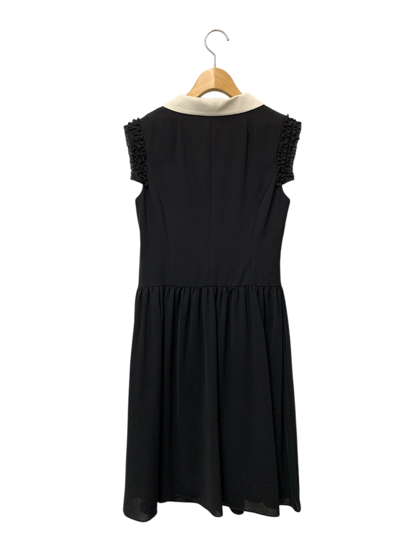 ルネ 6936510 ワンピース 34 ブラック 襟付き フロントボタン IT8KIX9QQ9JY