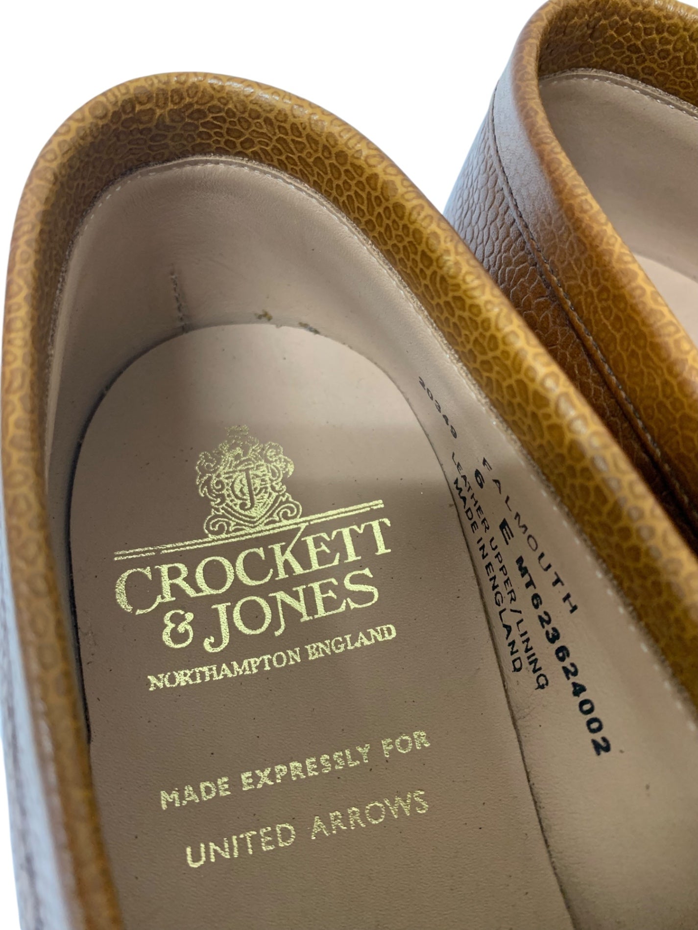 クロケット&ジョーンズ ユナイテッドアローズ別注モデル FALMOUTH 20349A デッキシューズ 6E ブラウン ファルマス 376 IT1FOUAP0TPC