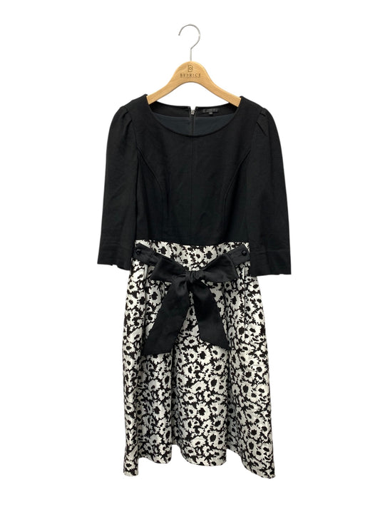 トゥービーシック W5J10-454-05 ワンピース 40 ブラック 切替 フラワーモチーフ ITHLDH3E4TME