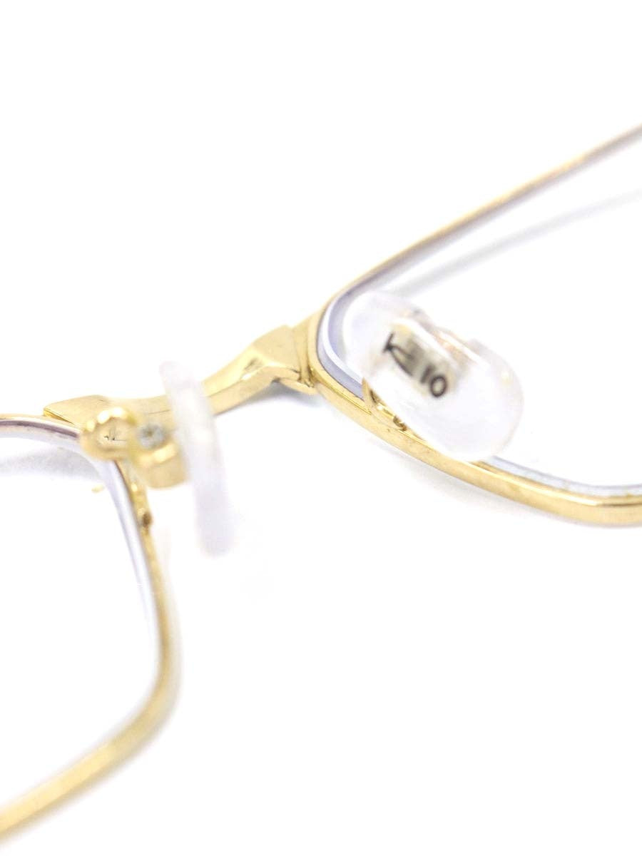 キオヤマト KT-479J メガネ ゴールド/ブラック メタルフレーム フルリム ブローシェイプ ITM206Q8GLQ0