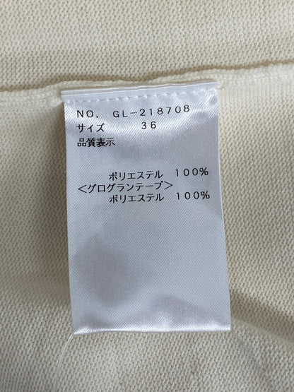 エムズグレイシー 218708 ワンピース 36 アイボリー ニット リボン ITV3A4X7X6SC 【SALE】
