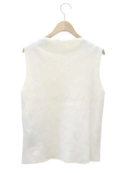 フォクシーブティック Sleeveless Knit Top Souffle 36343 ニット セーター 38 アイボリー ITSZA0ZPYMDW 【SALE】