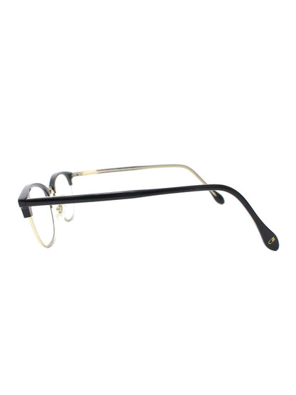 ユナイテッドアローズ LINDEN メガネ ブラック/ゴールド ブローフレーム ウェリントン ITFBJ6AQOVD8