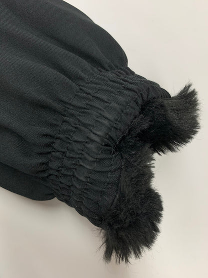 ナイキ AS W NSW JKT FAUX FUR SWSH DO3792-010 ジャケット L ブラック スウッシュ フェイクファー IT69H1VHPMHC