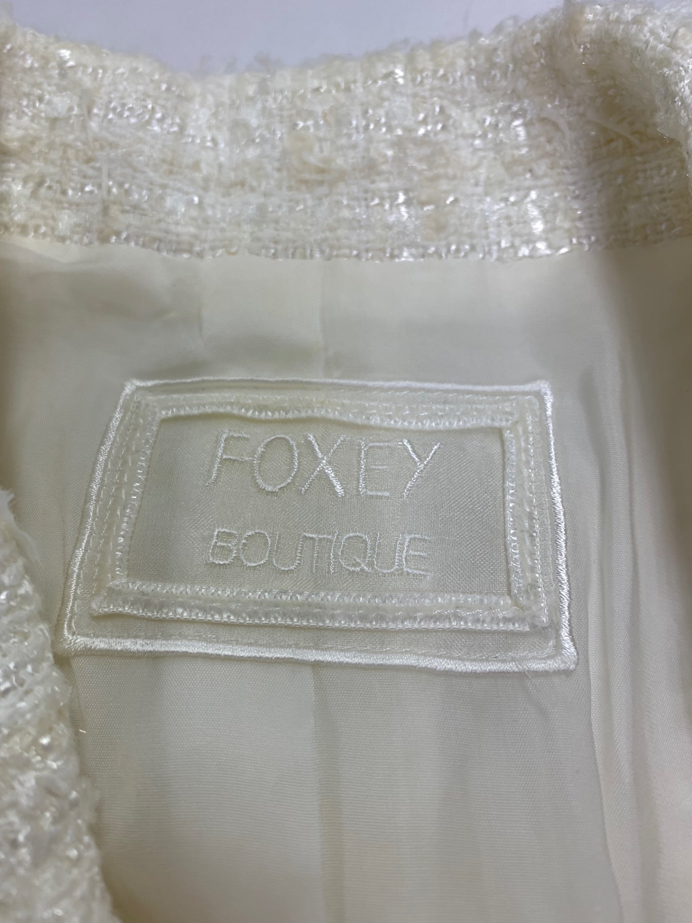 フォクシーブティック JACKET "SNOWFLAKE" 41308 ジャケット 40 ホワイト ITIJHIU0JJP4