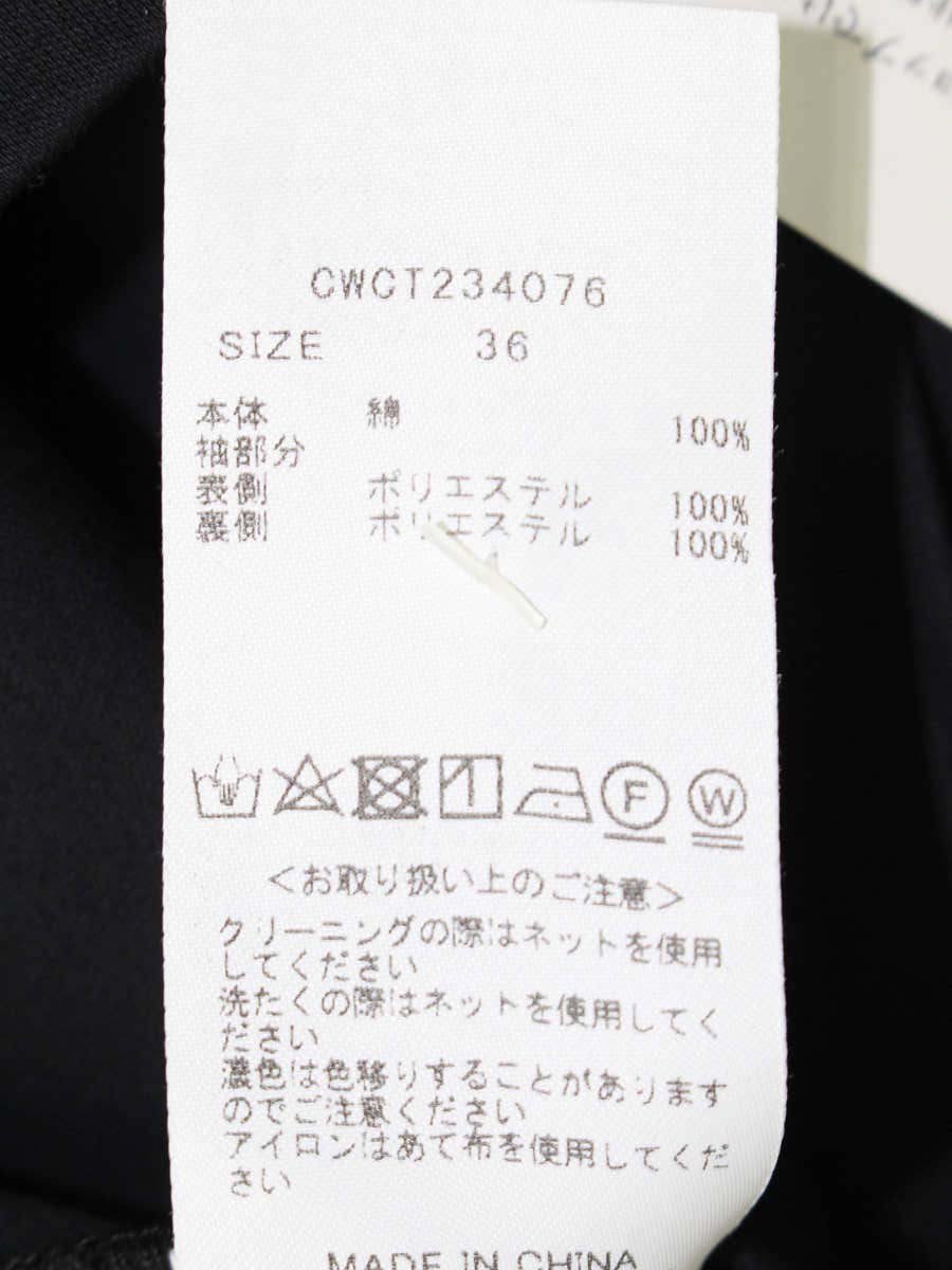 セルフォード シアータックスリーブカットソープルオーバー CWCT234076 カットソー 36 ブラック ITGV2R5CSLAS