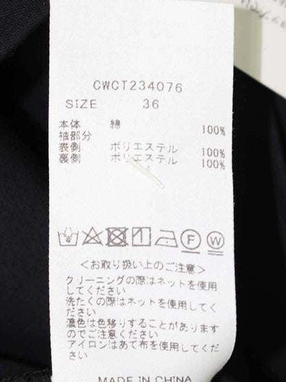 セルフォード シアータックスリーブカットソープルオーバー CWCT234076 カットソー 36 ブラック ITGV2R5CSLAS