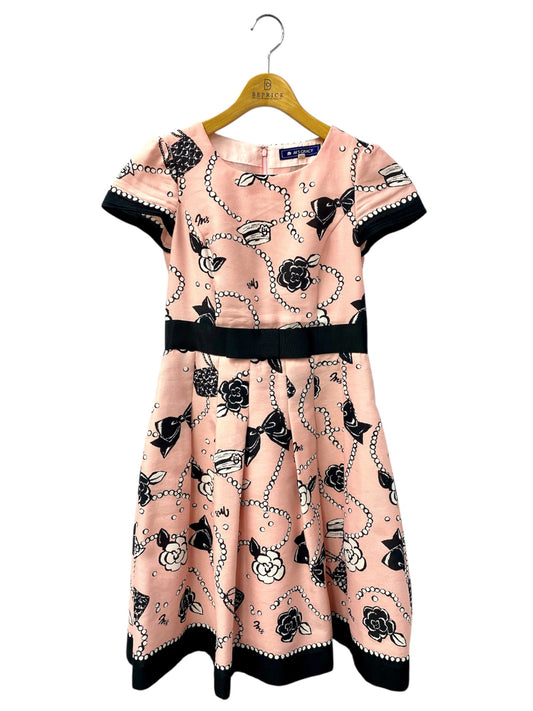 エムズグレイシー 521501 ワンピース 38 ピンク カメリア アイコンプリント ITBI1WKFULAS