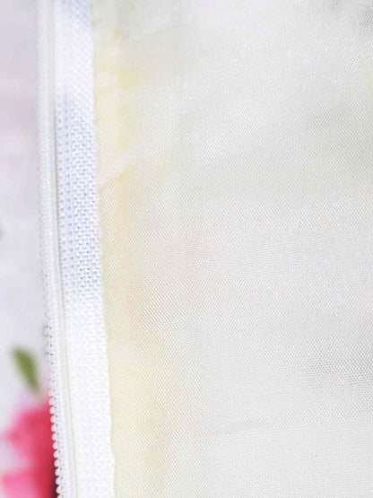 エムズグレイシー 211512 ワンピース 38 ホワイト ピンクローズドレス 花 リボン ITFL0VZTWOXS 【SALE】