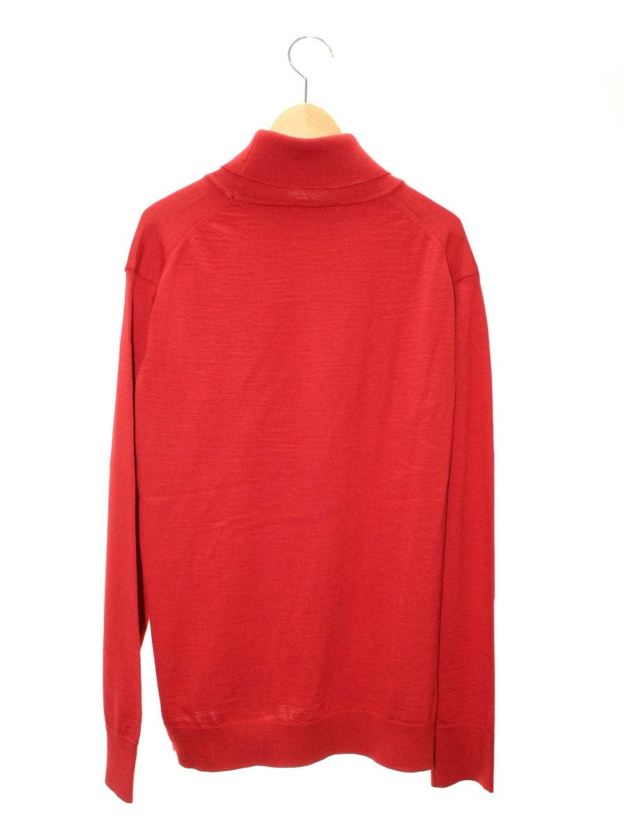 イッセイミヤケメン ME03KN003 タートルネックニット M レッド ウール ハイゲージ 銀タグ ITDPJVWUOLW6 【SALE】