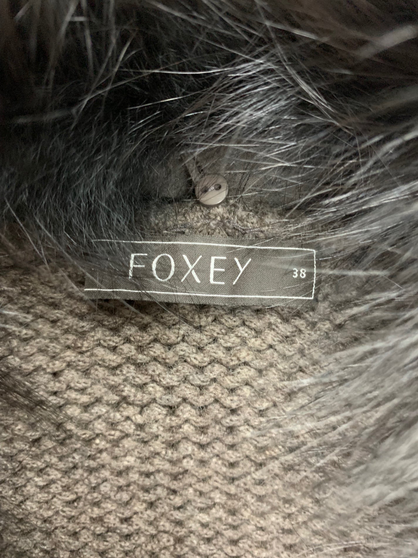 フォクシーブティック FOXカラー カーディガン 27486 38 ブラウン 2way フォックスファー IT601CIPOA4J