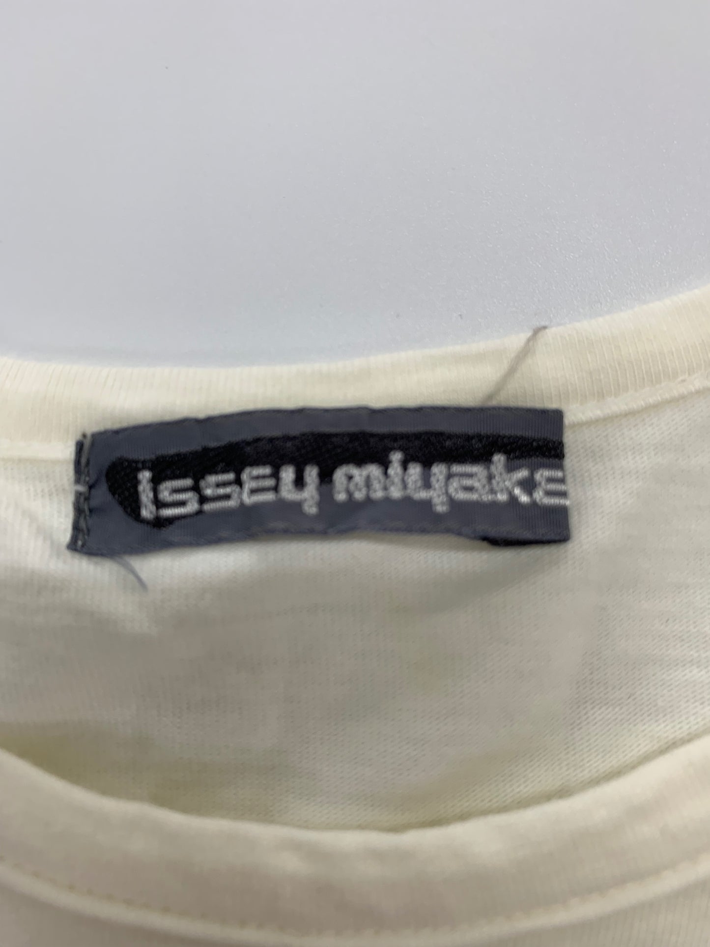 イッセイミヤケメン 9BL35574 Tシャツ M アイボリー プリント ヴィンテージ 80s 筆タグ ITJ7Q5JMT8LX