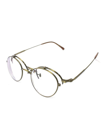 ジョンレノン JL-1106 メガネ ゴールド メタルフレーム フルリム ボストンシェイプ 跳ね上げ式 IT3FXQMT8SGW 【SALE】