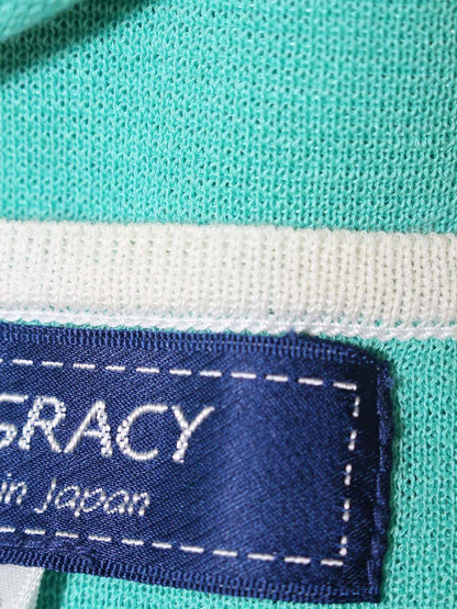 エムズグレイシー Emerald Green Zip Knit 918348 カーディガン 40 グリーン ITTL2FDN09OI