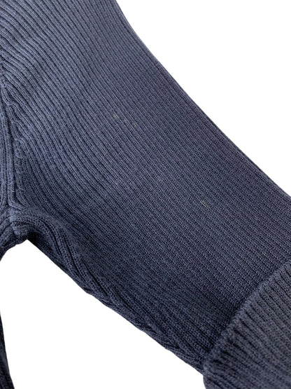 ブルーレーベルクレストブリッジ 55J79-176-29 ワンピース 38 ネイビー 切替 ニット チェック ITWNW2N46GPW