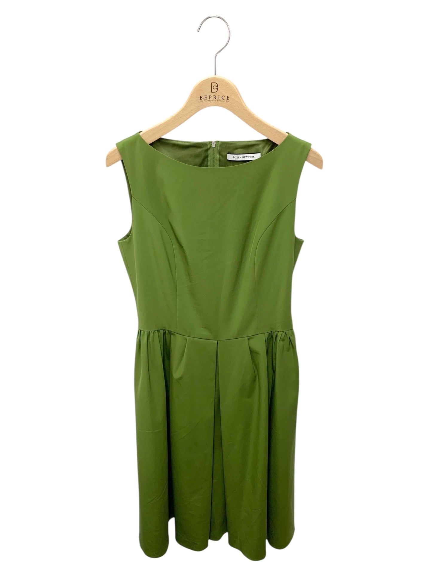 フォクシーニューヨーク ドレス ウォータープルーフストレッチ 38335 ワンピース 38 グリーン ITU4JCNHE5TS