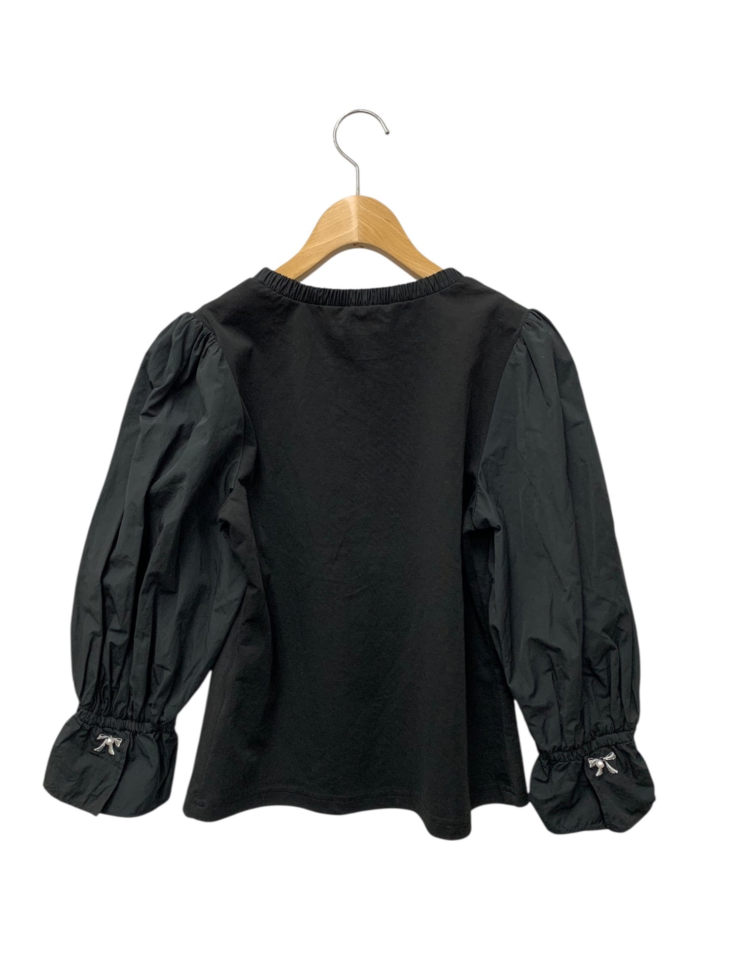 エムズグレイシー ふんわりスリーブカットソー 415307 38 ブラック ITMJ06HX97H0