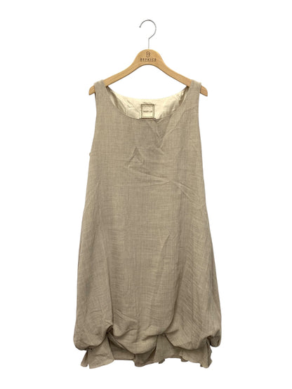 デイジーリン for フォクシー ワンピース DAILY TRAVEL PUFF 35986 40 ベージュ 麻 リボン IT0LSNDXL7LK