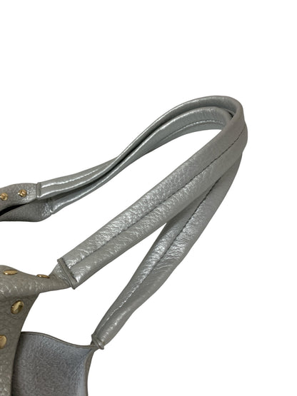 エムズグレイシー フリンジリボントートバッグ 394304 シルバー IT3Y18A3RXV3