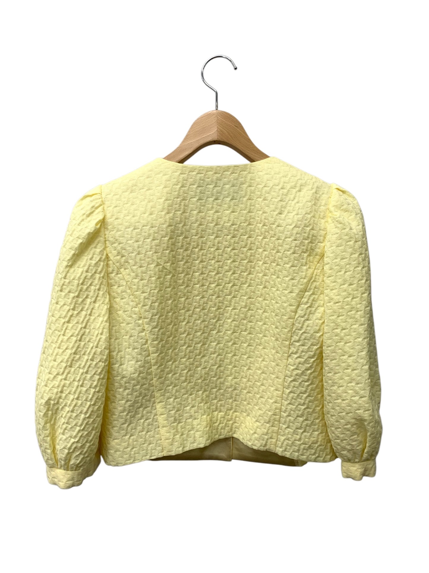 トゥービーシック ジオメトリックジャカードコンパクト ジャケット W5E02-323-60 40 イエロー ITDNJSJ9945W