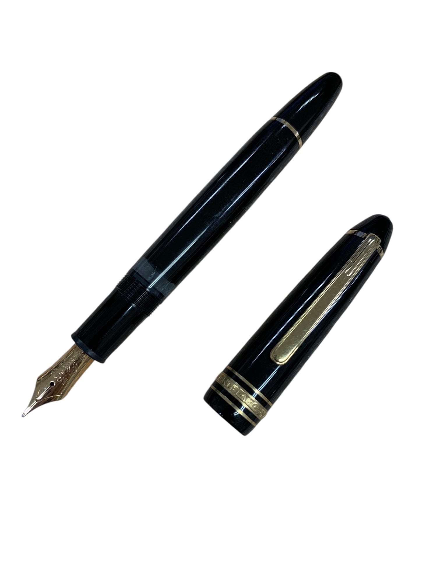 モンブラン 万年筆 旧マイスターシュテュック146 ブラック F 14K 全金 ITZKHH3BA75K