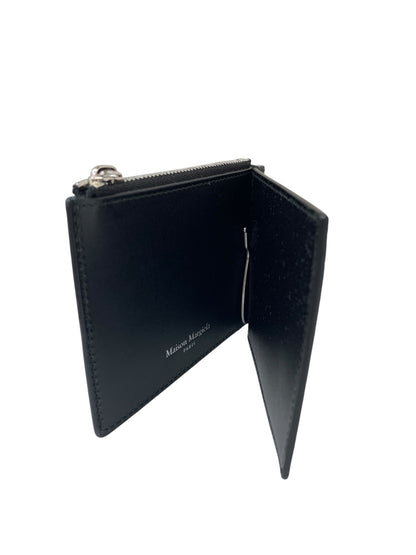 メゾンマルジェラ 4ステッチ マネークリップ ウォレット S35UI0447 ブラック IT9K6YALBRSL