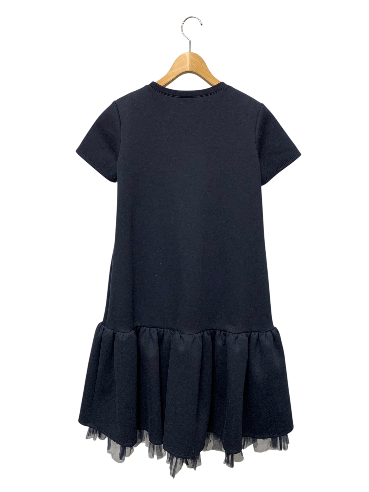 デイジーリン 07136 ジャージーフリルワンピース 38 ネイビー ITFRNPDSRRIF
