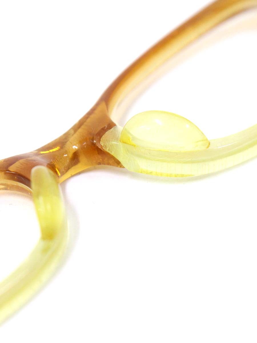 泰八郎謹製 PT-01 メガネ ブラウン/イエロー スクウエア IT5UUC8VVQXO