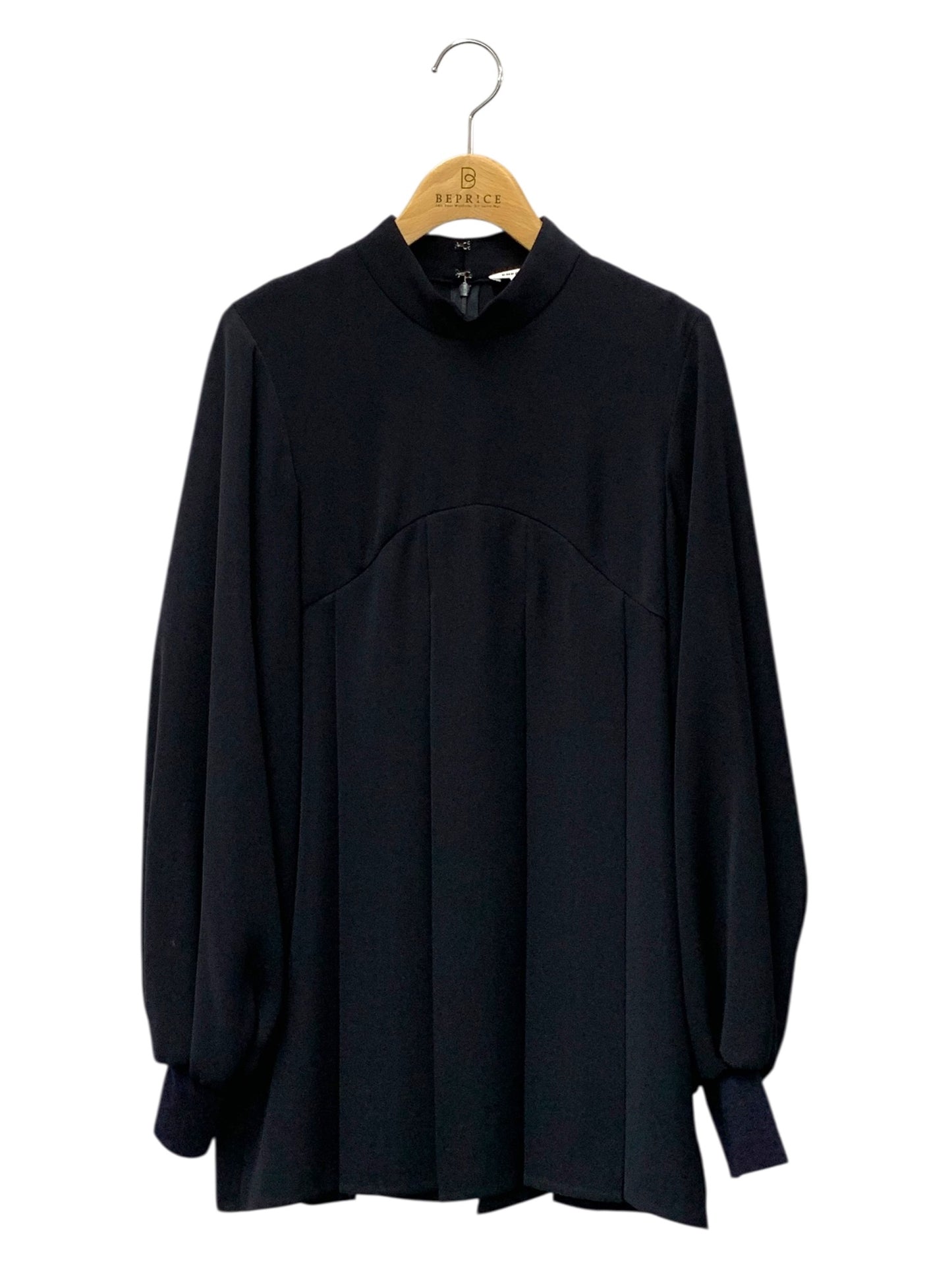 エンフォルド BOX-PLEATS PULLOVER 300GA230-2460 38 ネイビー ボックスプリーツ スタンドネック 23AW ITNUEL9X47UK 【SALE】