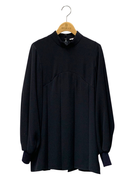 エンフォルド BOX-PLEATS PULLOVER 300GA230-2460 38 ネイビー ボックスプリーツ スタンドネック 23AW ITNUEL9X47UK