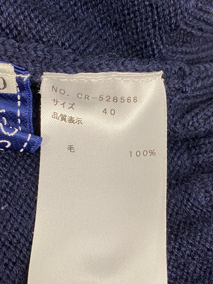 エムズグレイシー 528566 ニット セーター 40 ネイビー タートル ITSHHS24L7Y8