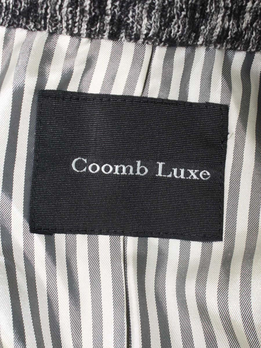 クーム CJ-12462 ジャケット 38 ブラック ツイード調 異素材 IT44JMSK3JE2