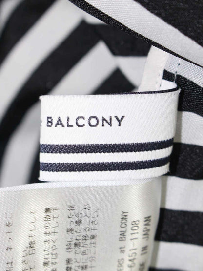 ボーダーズアットバルコニー PEPLUM LONG SLEEVE TEE BD2211-2B-14 38 ブラック 22年モデル IT5EJOGGSM1M