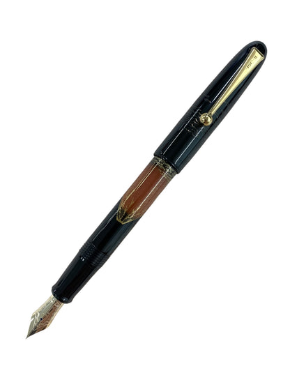 パイロット 平蒔絵 赤富士 FK-5MP-AF 万年筆 ブラック 14K IT2GGSUBCW8G