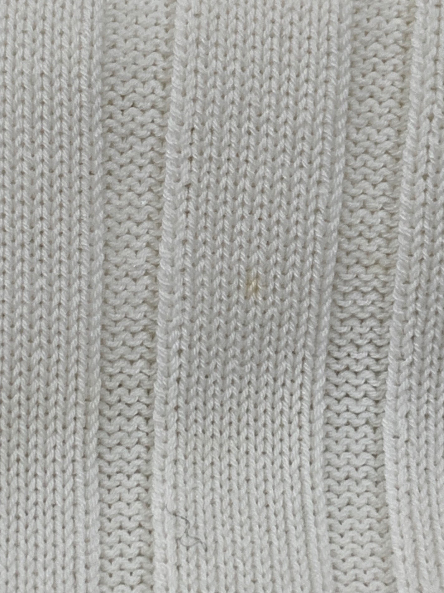 エムプルミエ A722-013 ニット 38 ホワイト Vネック リブ ITL0E7F6RA9W