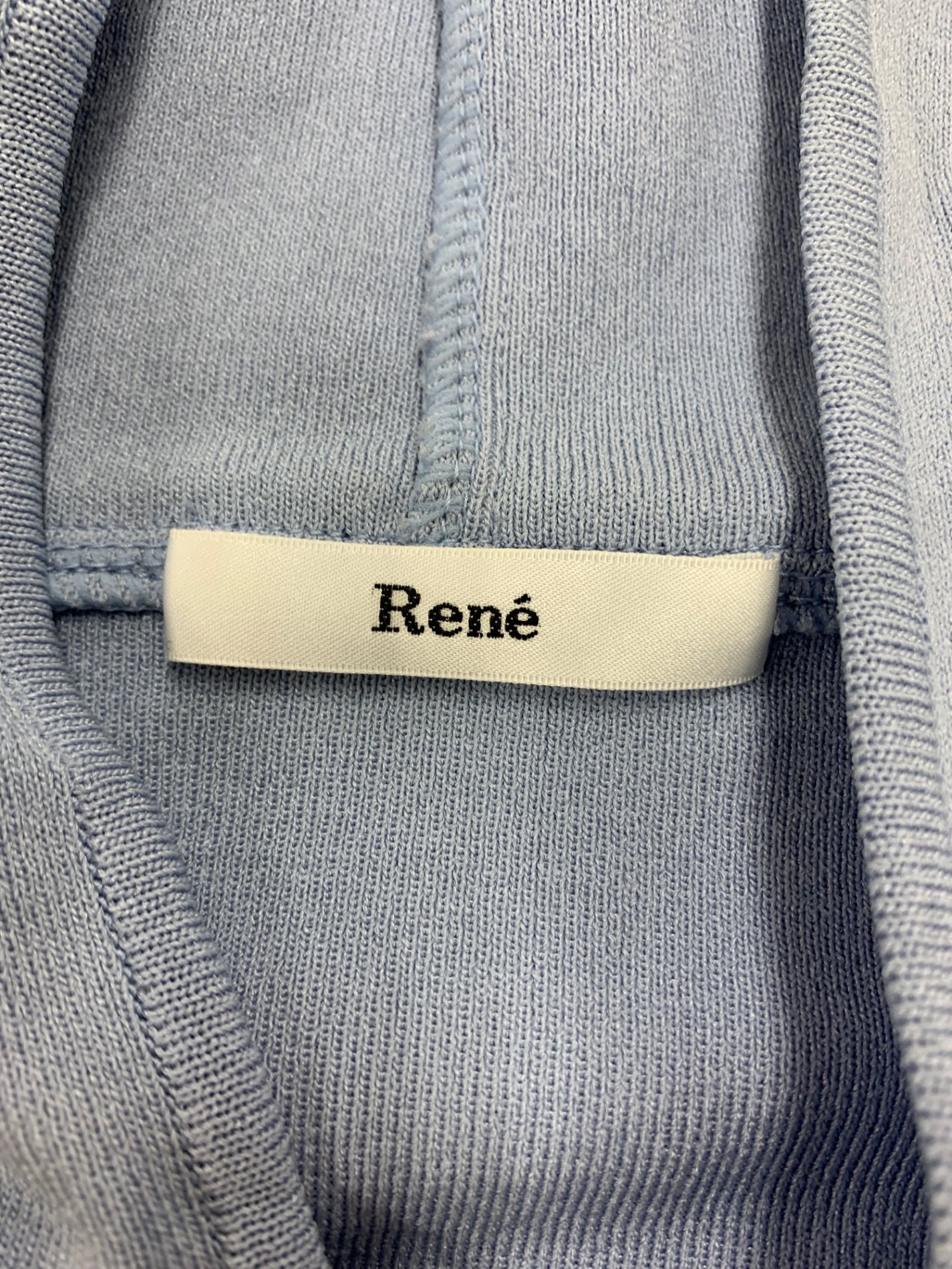 ルネ 6832370 パーカー 38 ブルー パール ラインストーン Wジップ ITG3HAEUI838