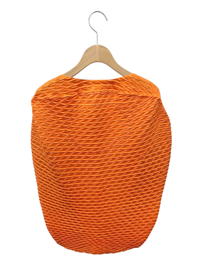 イッセイミヤケ IM12FJ601 トップス 2 オレンジ サークルカットノースリーブ IT7NPZ6VFO1C